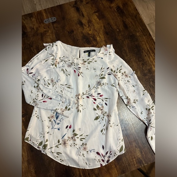 Floral‎ Women's Top - White - Picture 1 of 5